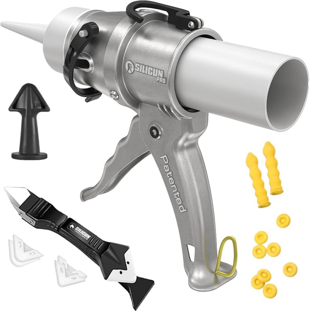 Compacte Kitpistool met 24:1 Stuwkrachtverhouding en Lichtgewicht Aluminium Frame voor 10oz Buizen