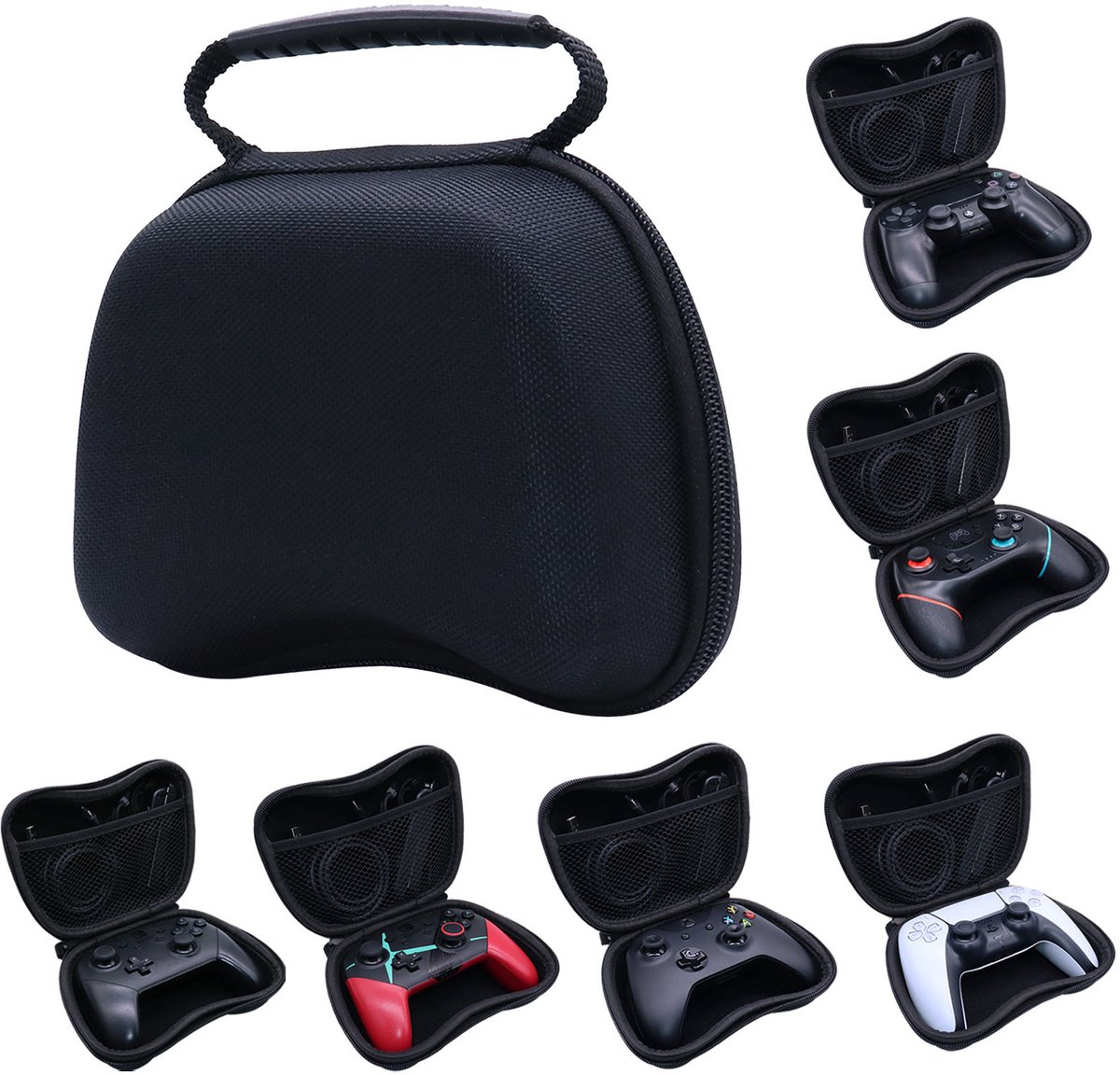 Geschikt voor Switch Pro/Xbox One-, PS4- en PS5-controllers, inclusief draagtas.