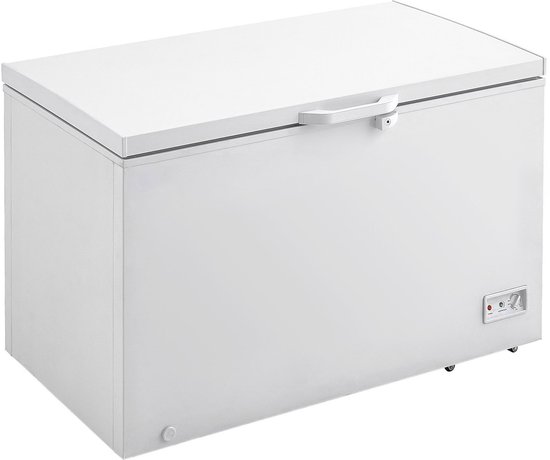 Diepvrieskist - inhoud 12,8 cu.ft, 4 uitneembare manden, temperatuurregeling met 7 standen, ledverlichting, 6 wielen, afsluitbaar deksel voor commercieel en thuisgebruik