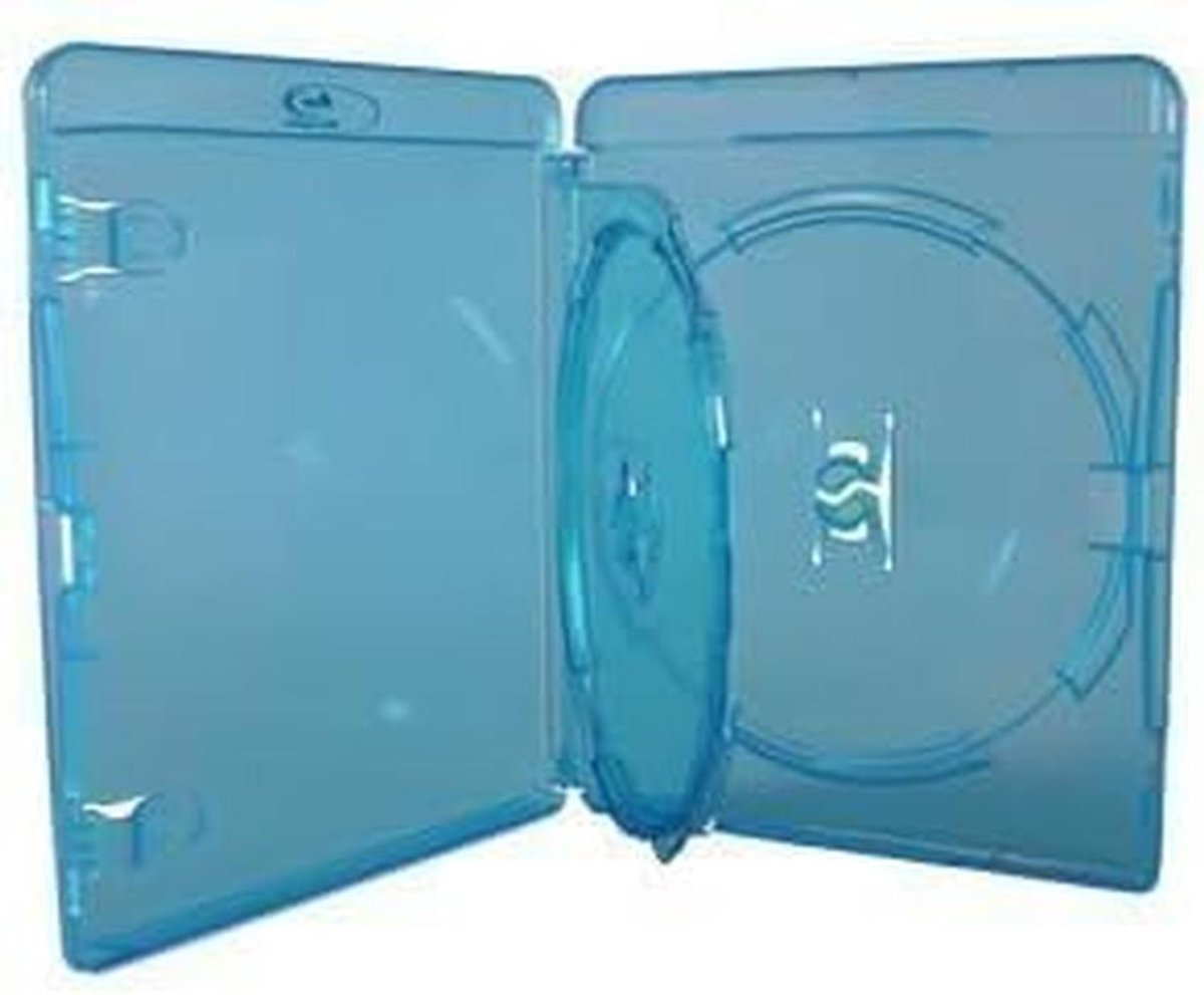 2x Drievoudige Blu-ray en DVD Opslagdoos - Blauwe Houder voor 3 Schijven