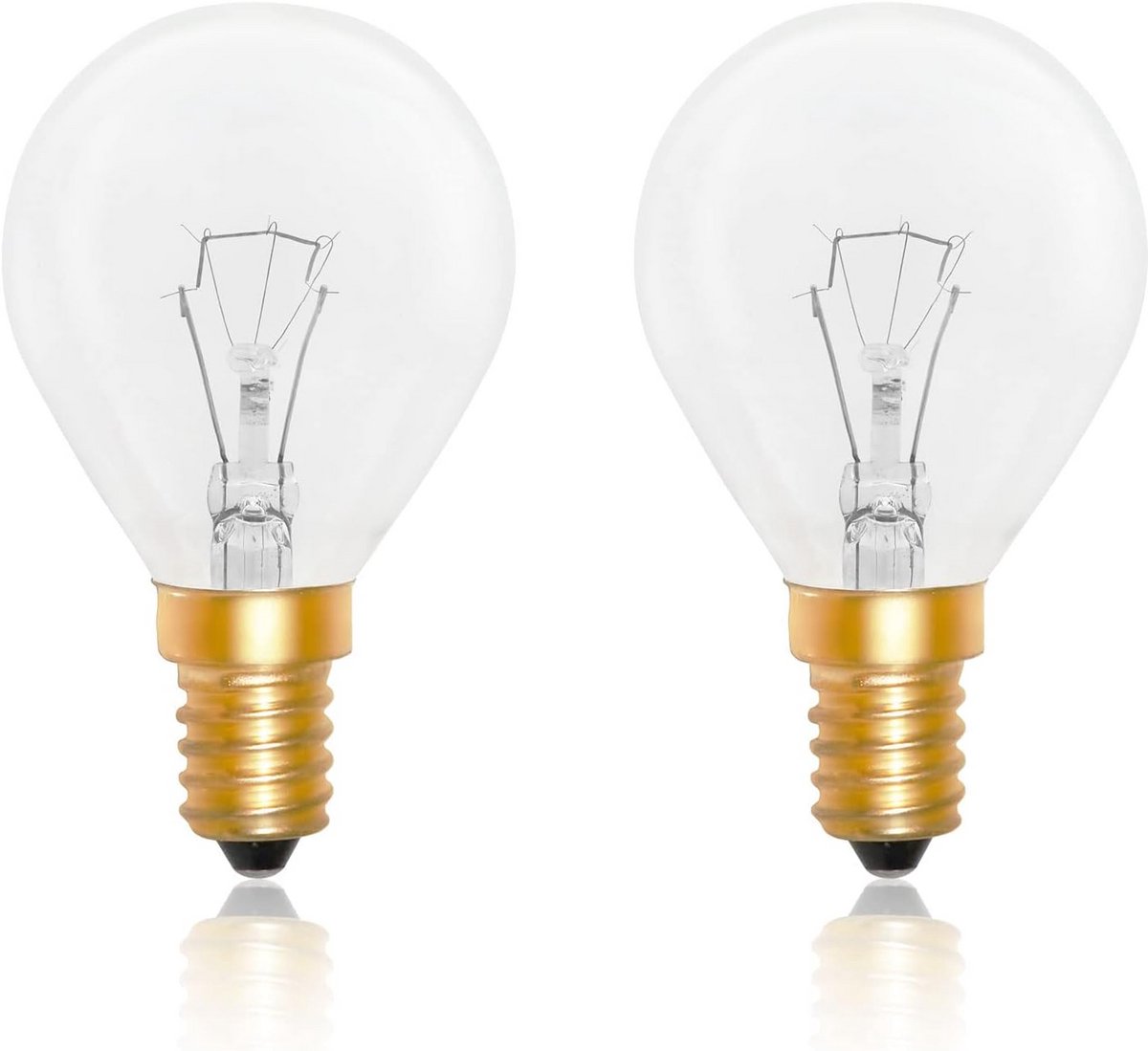 Dimbare Ovenlamp G45 E14 - 2700K Warmwit - Hittebestendig tot 300 °C - 410 Lumen - 2 Stuks