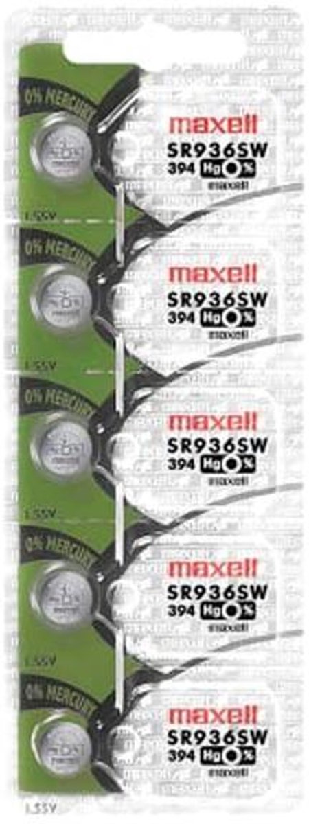 Batterij voor Horloge SR936SW 394 - 5 Stuks