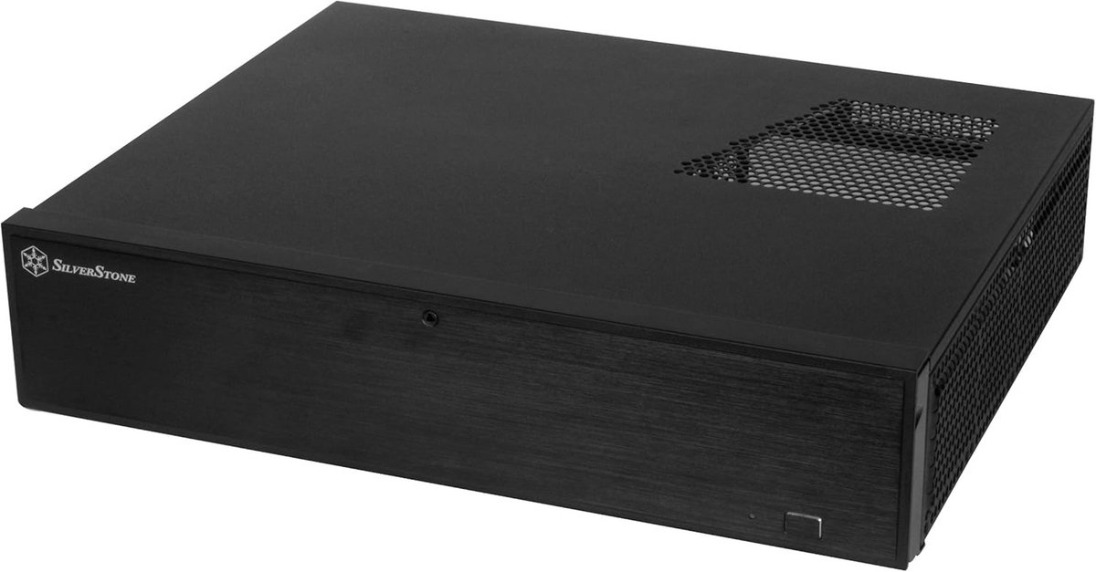 Smalle Micro ATX PC Behuizing voor HTPC - Zwart, Afsluitbaar