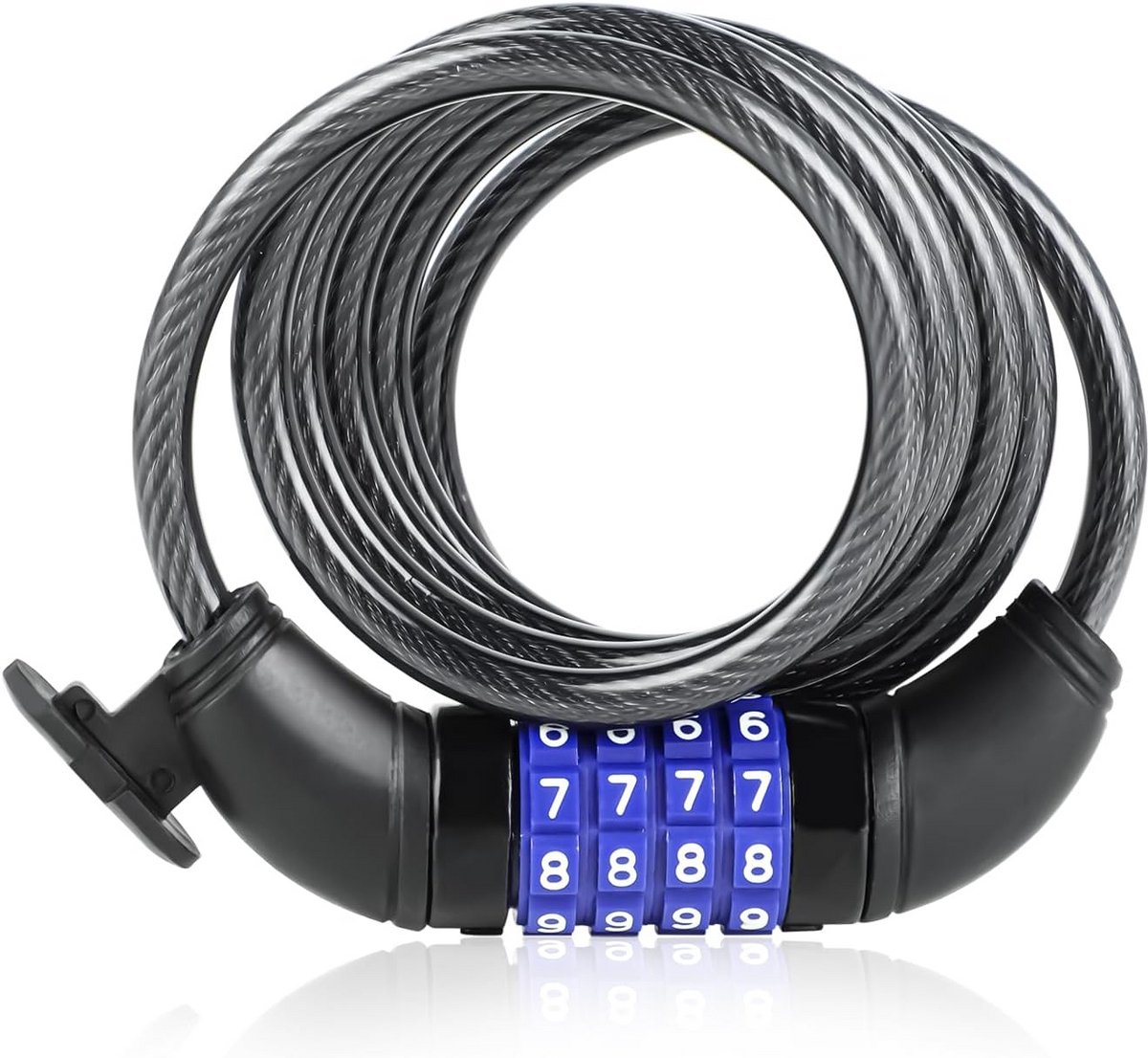 4-digit bicycle lock with chain 150 cm - Durable and strong security for your bike