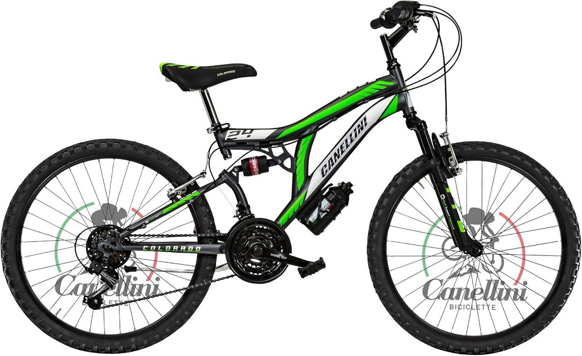 Kinderfiets Full Suspension 24 inch voor Jongeren - Ideaal voor Jongens en Meisjes