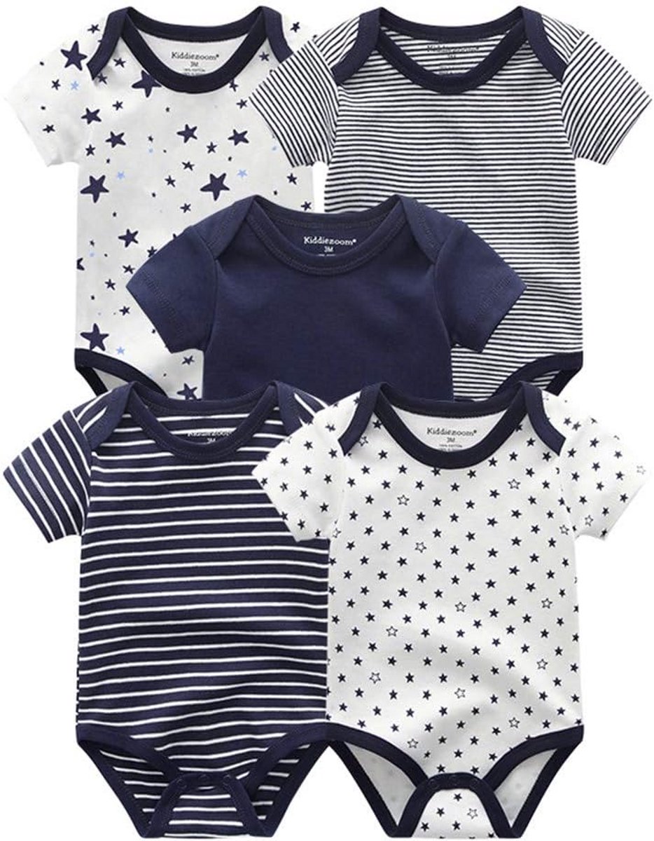 Set van 4 Babybroekjes Katoen met Muts en Wanten