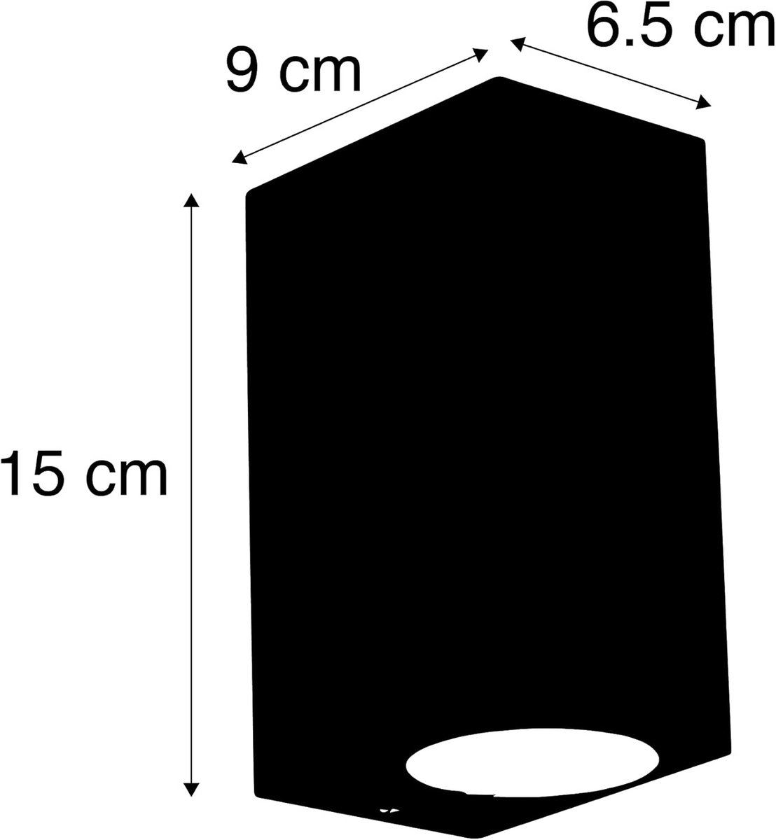 Set van 4 Donkergrijze Buiten Wandlampen Rechthoekig GU10