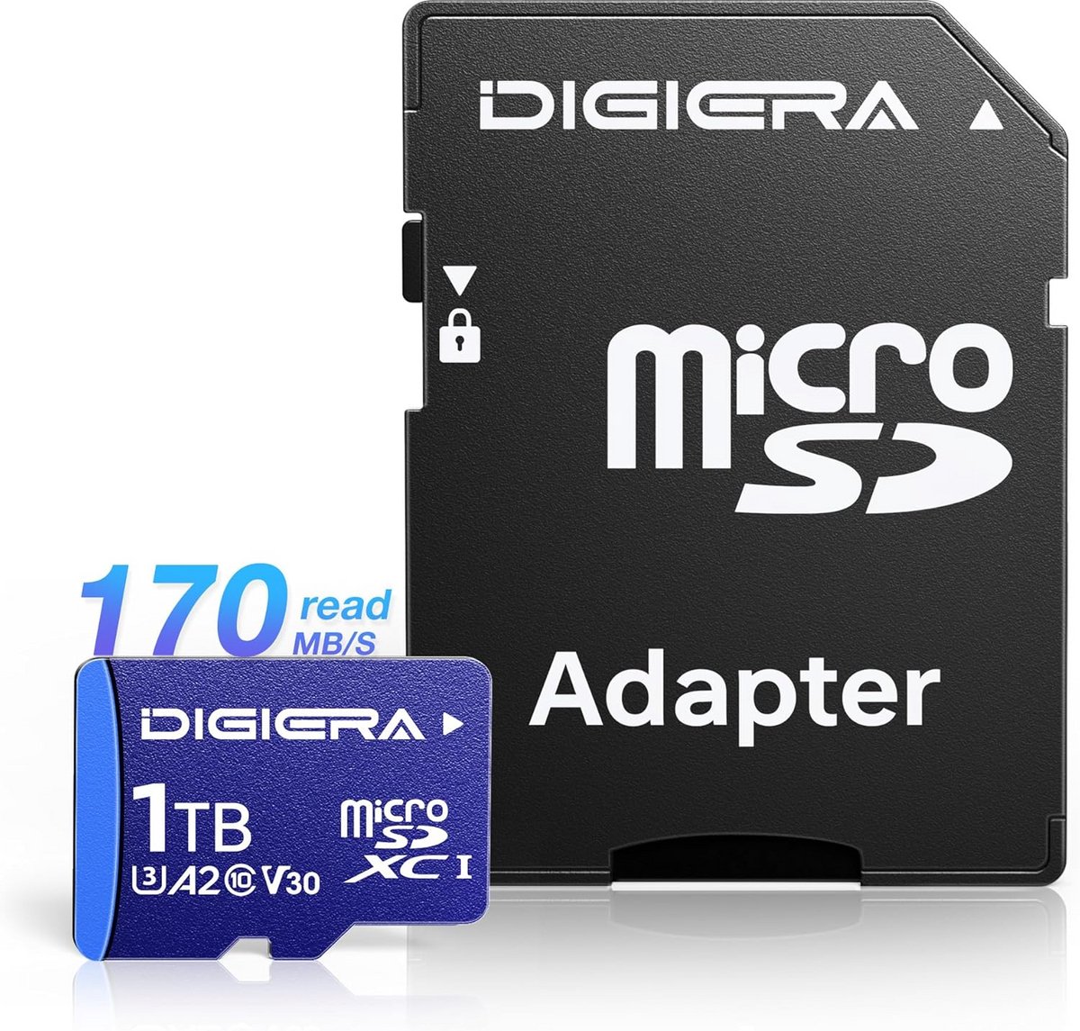 microSDXC Geheugenkaart 1TB - Tot 170 MB/s, Ideaal voor Smartphones, Tablets, Camera's en Drones