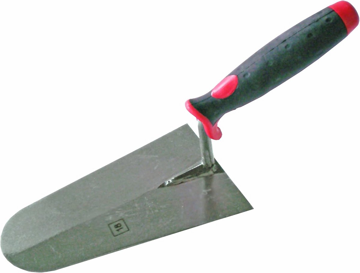 Lichte Troffel met Ronde Punt en Rubber Handvat - 18 cm