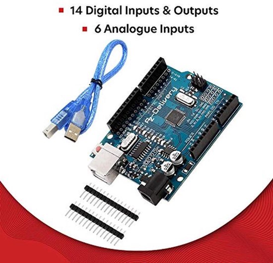 Microcontroller Bord ATmega328 met USB Kabel - Ideaal voor Beginners en ...