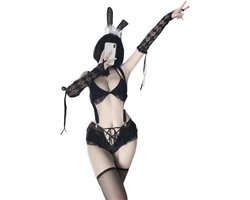 Bunny kostuum sexy uniform voor dames