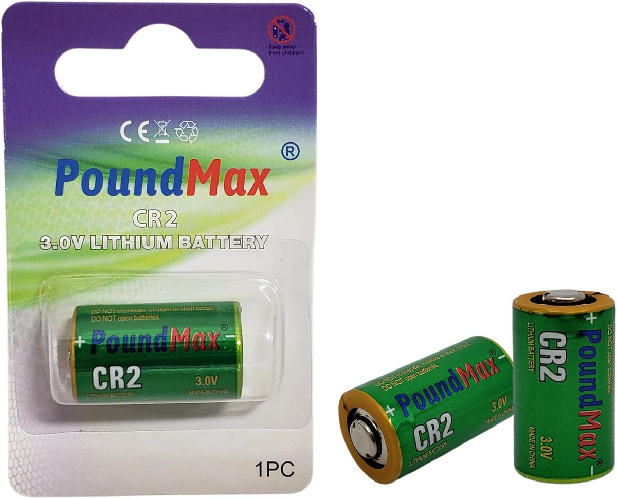 Lithium CR-2 Batterij - 3V - Betrouwbare Energiebron - Blisterverpakking van 1 Stuk