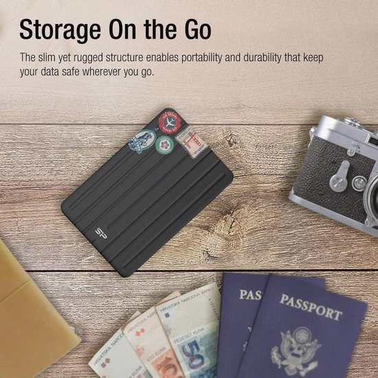 Externe SSD 1TB USB 3.1 Gen 2 - Draagbare en Schokbestendige Opslagoplossing van Merkloos — afbeelding 2