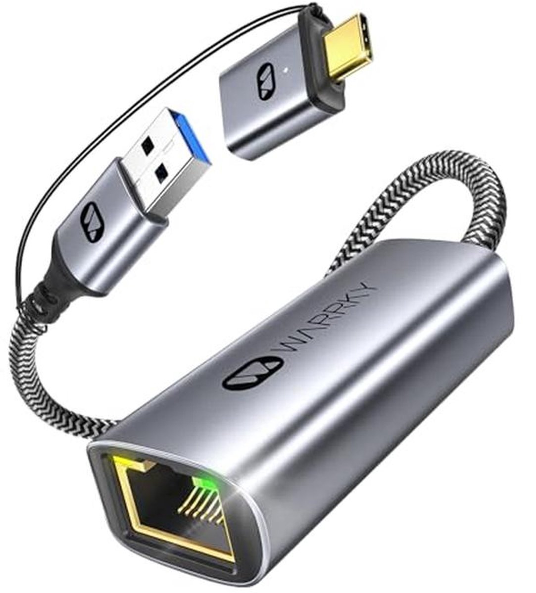 USB A/C naar Ethernet Adapter