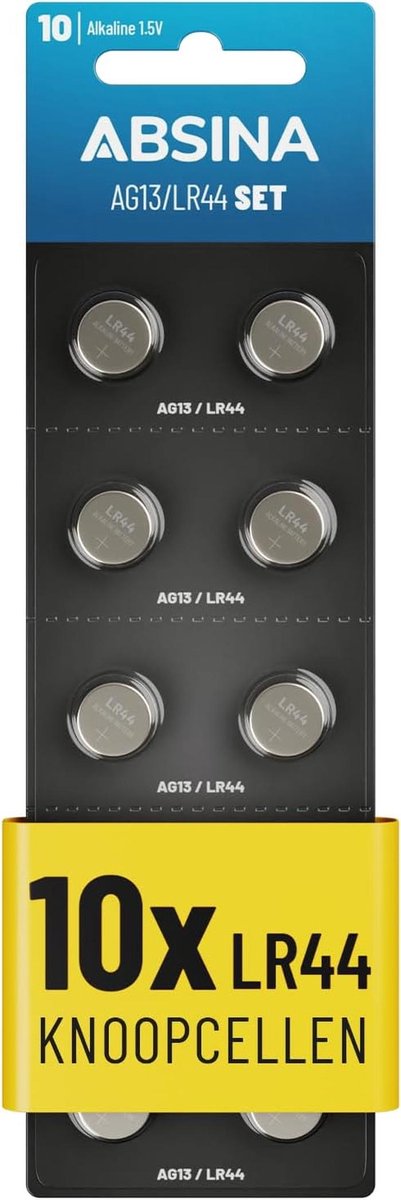 Alkaline knoopcellen AG13 LR44 - 10 stuks - Lekvrij en lange houdbaarheid