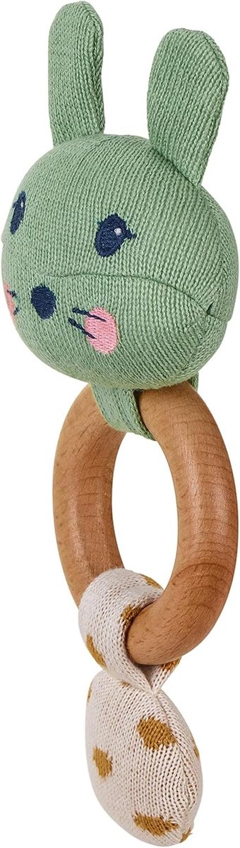 Knuffelbare Grijpende Haas voor Baby's - 0-36 Maanden - 19 x 11 cm van Merkloos — afbeelding 4