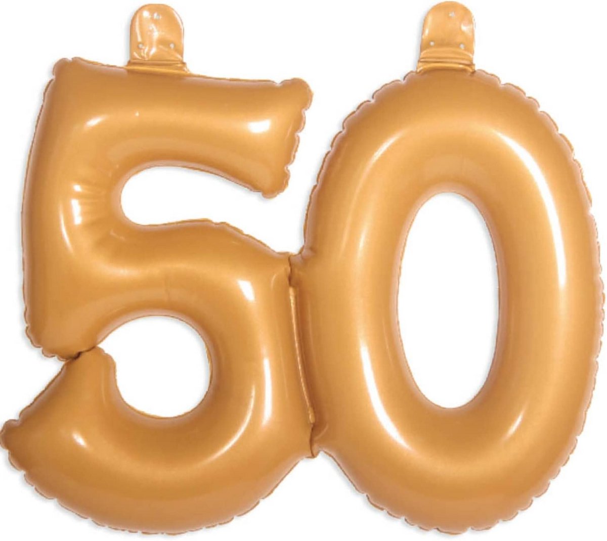 Opblaascijfer 50 Goud - Feestdecoratie