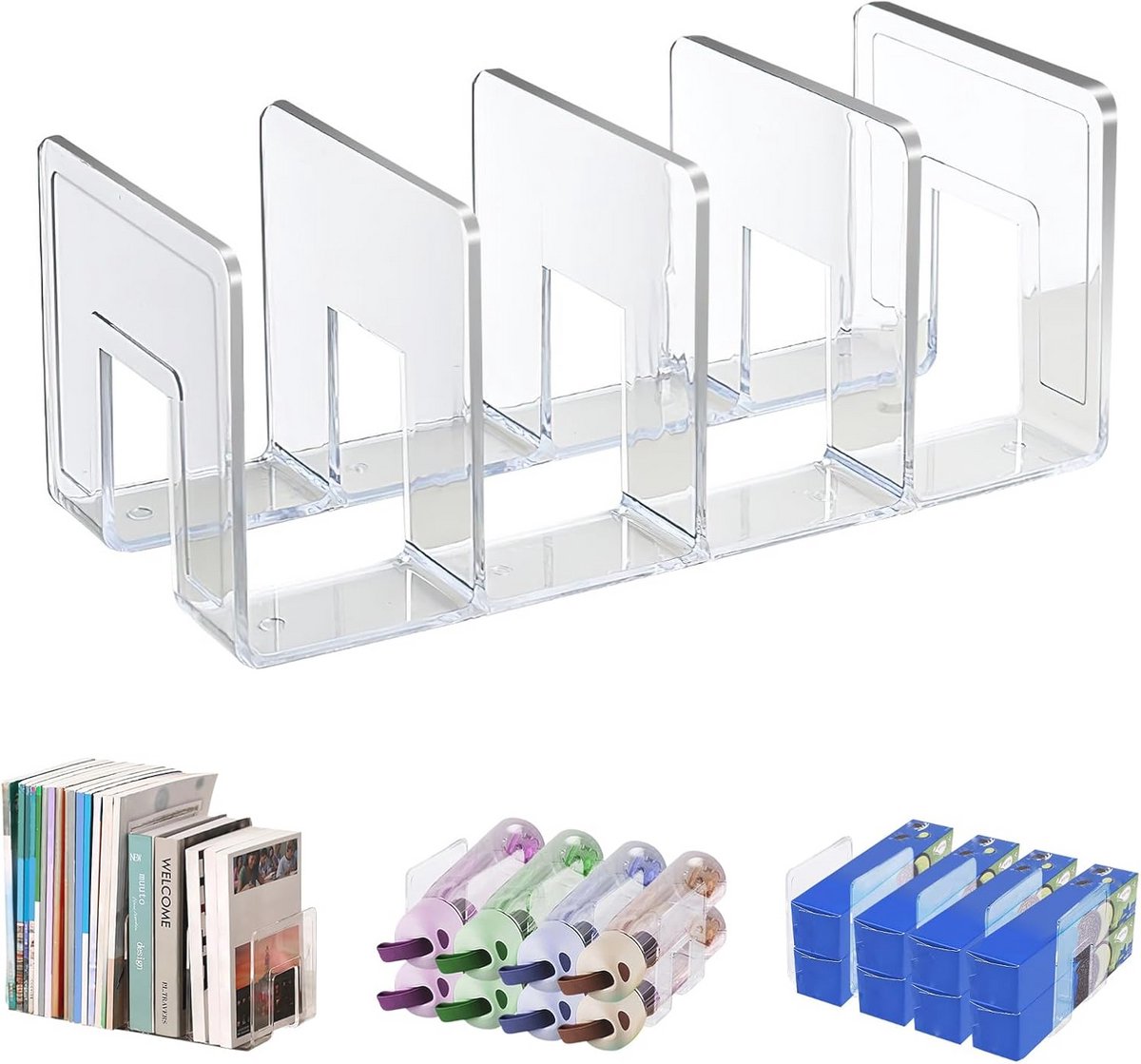 Doorzichtige acryl bestandssorteerder voor bureau en thuis