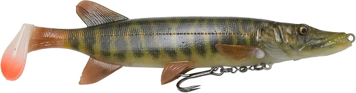 4D Snoek Shad 20cm - Diepduikende Rubbervis voor Hengelsport