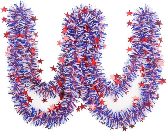 Patriottische klatergoud slinger voor 4 juli en Memorial Day