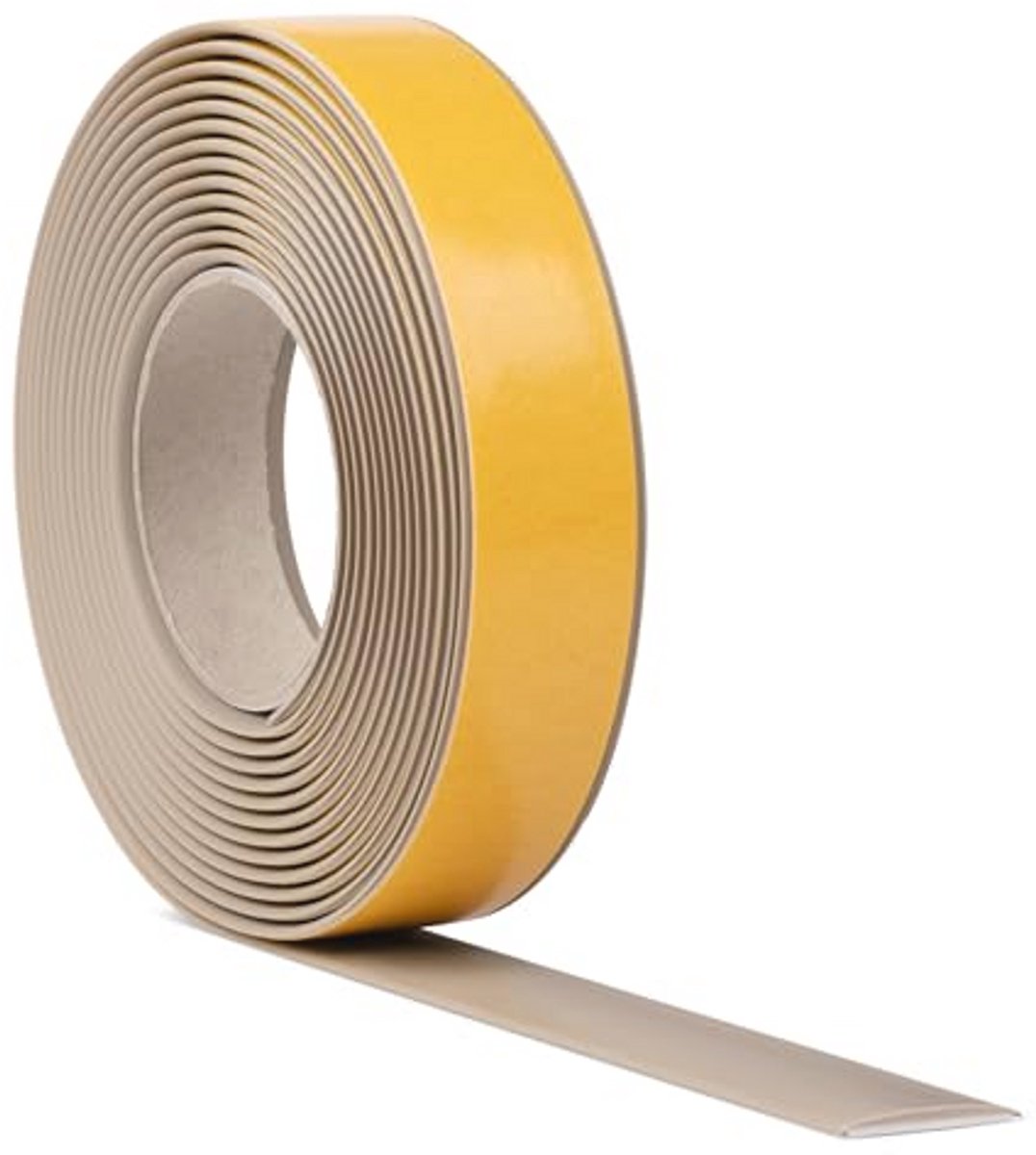 Zelfklevend PVC Overgangsprofiel 5m - Beige Vloerlijst en Compensatieprofiel 35mm
