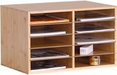 Brievenbak bamboe - A4 - bureau organizer