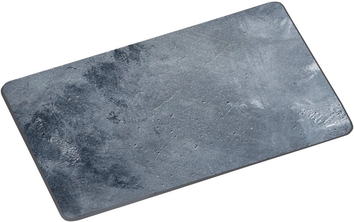 Glazen snijplank 28,5 x 19 cm met betonmotief