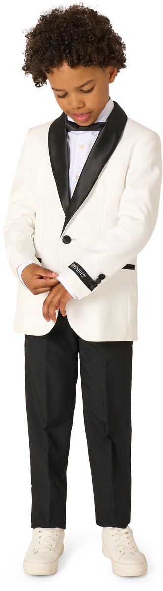 OppoSuits Pearly White - Jongens Tuxedo - Chique - Maat: 2 jaar