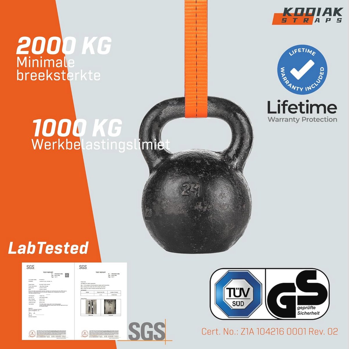 Spanbanden 10 stuks 6m x 1000kg met ratelslot 25mm sjorbanden voor bagage en transport TÜV/GS-getest
