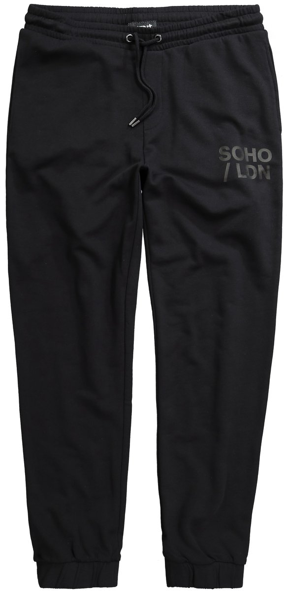 Men Plus - Heren - Sweatpants basic fit elastische tailleband - Zwart - Maat L