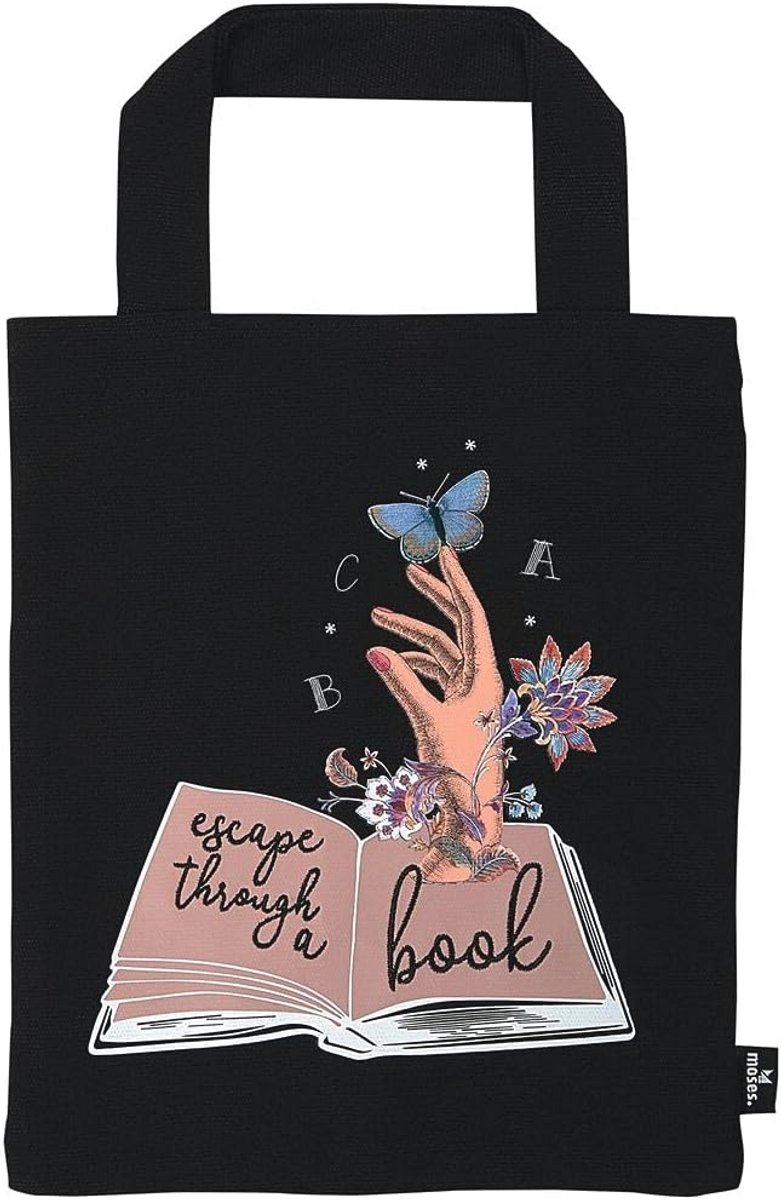 Boekentas zwart - Perfect voor boekenliefhebbers en cadeaus