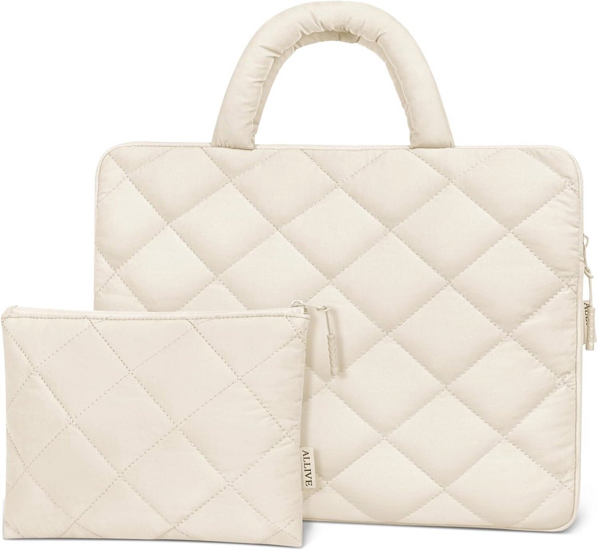 Puffy Laptop Sleeve - Shockproof Laptop Case met Handvat