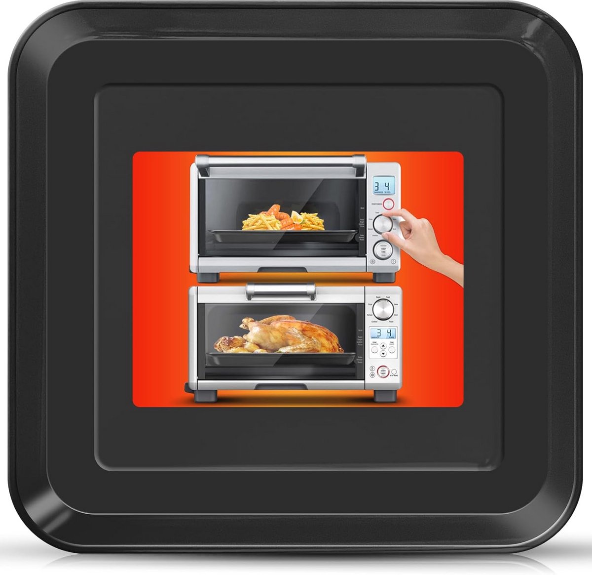 10" × 10" Bakvorm voor Broodrooster Oven – Voedselveilig en Vaatwasmachinebestendig
