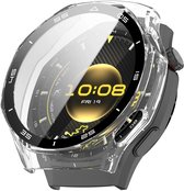 Strap-it Hard Case met Geïntegreerd Glas – Helder, Slagvast, Volledige Displaybescherming – Transparent – geschikt voor Huawei Watch GT 6 Pro