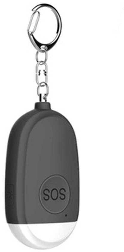 Vantamo Persoonlijk alarm voor vrouwen - extra luide dubbele luidsprekers, eerst met lage batterijmelding met stroboscooplicht, oplaadbaar - veiligheidsalarm sleutelhanger (kauwgom