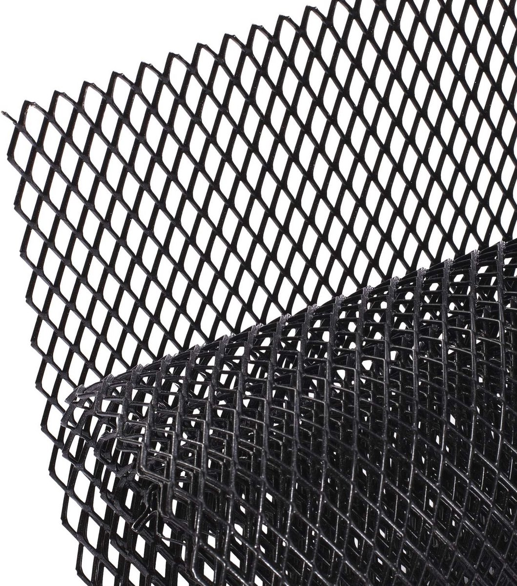 Zwarte Auto Race Grille 120x40cm - Aluminium Radiator Grille