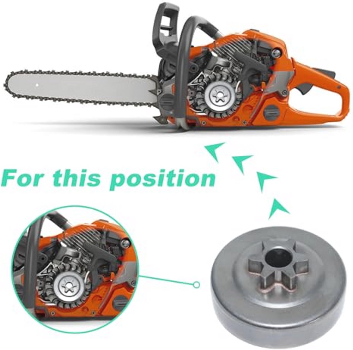 3/8 Inch Koppelingstandwielset voor Kettingzaag