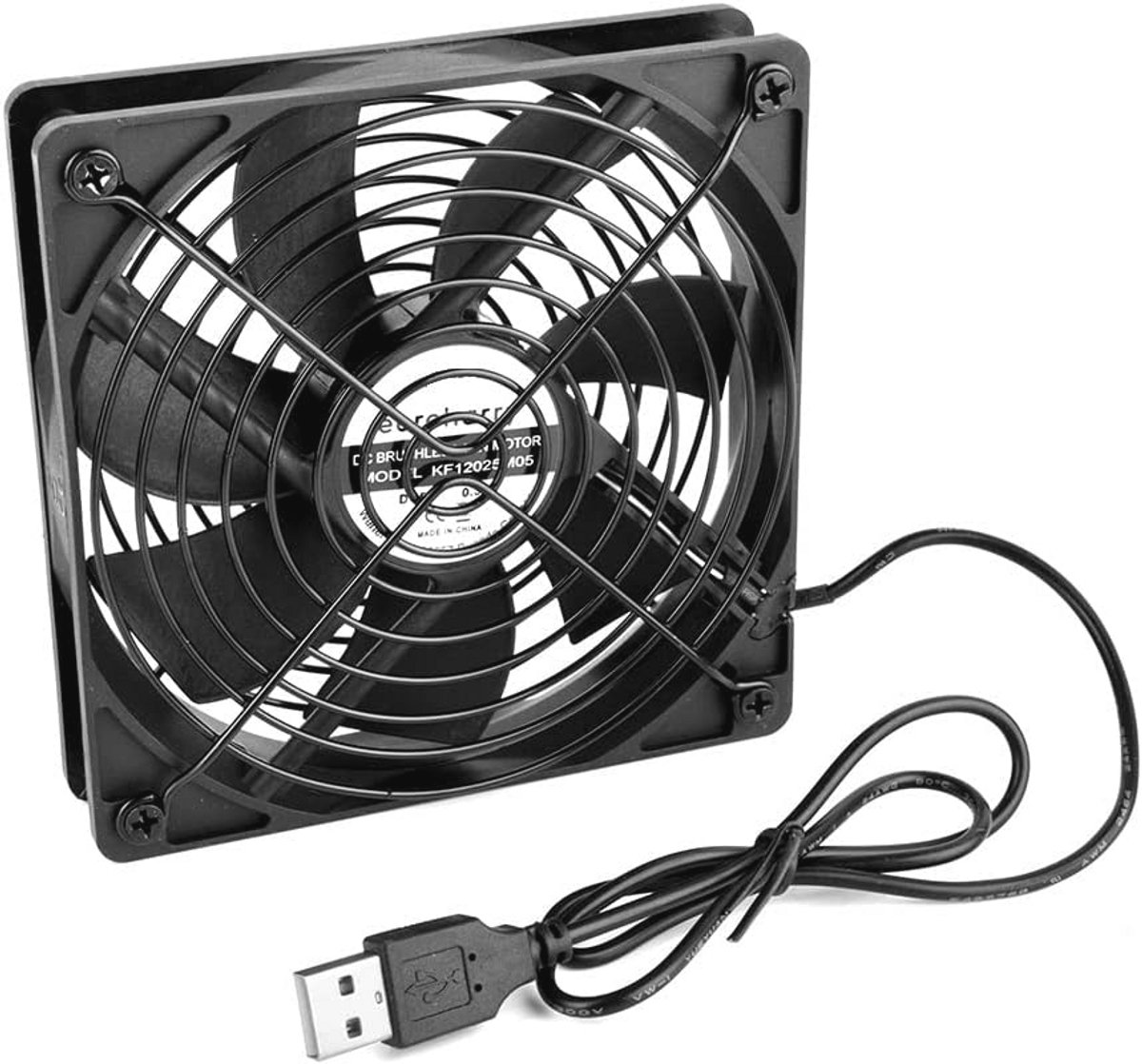 Stille USB Ventilator 120mm voor PC, TV en Gaming Apparatuur