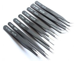 ESD-14 Precieze Pincet - Antistatisch & Schaarpunten - 12,2cm