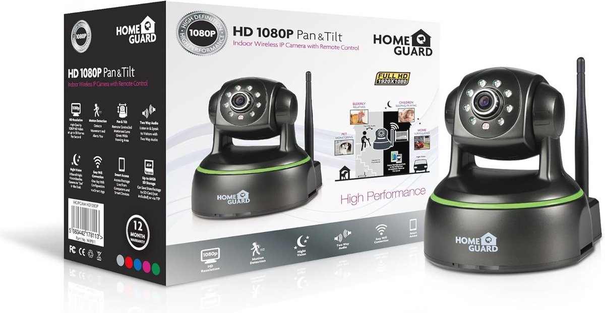 Draadloze IP-camera Full HD 1080p voor binnen en buiten