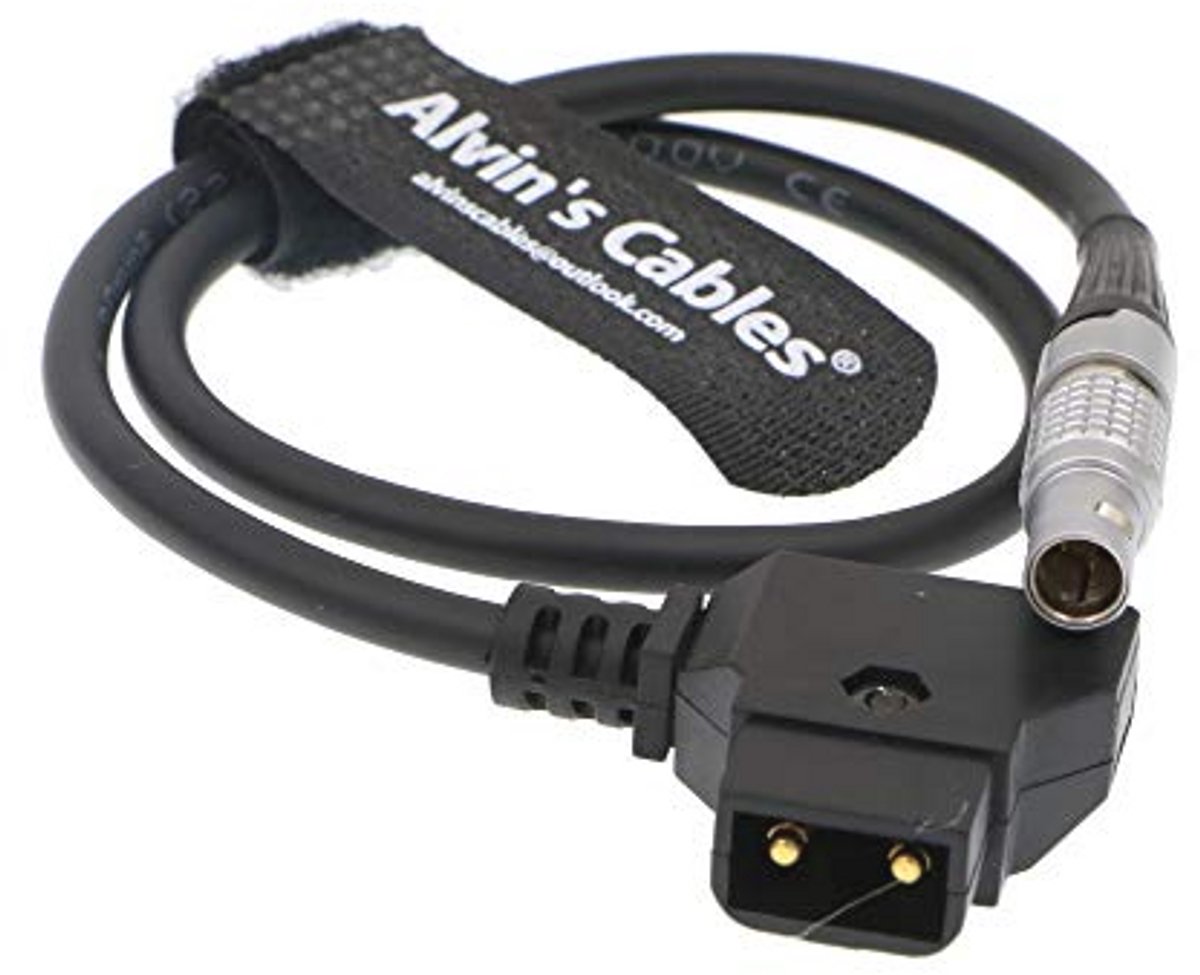 2-pins Male naar D-Tap voedingskabel voor filmapparatuur - 45CM