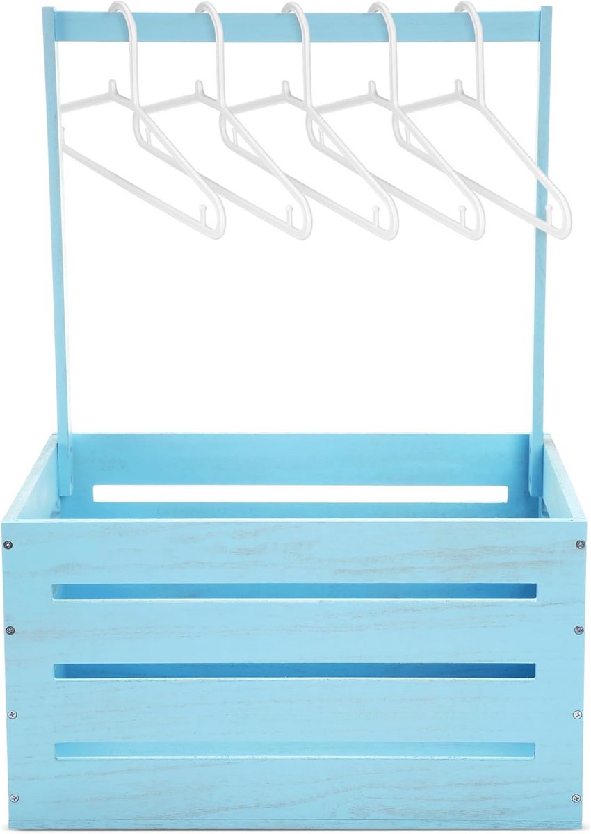 Houten Baby Krat - Opbergmand Decoratie - Baby Shower Cadeau - Met Handvat - 41 x 30 x 23 cm