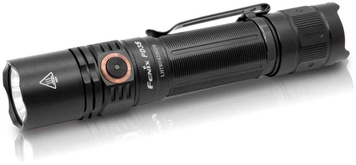 Fenix PD35 V3.0 Zaklamp incl accu LED IP68 (waterdicht), Met riemclip, Met handlus, Verstelbaar 1700 lm 357 m