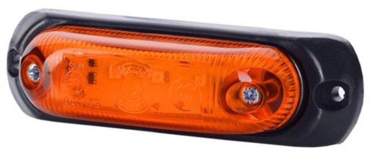 led zijmarkeringslamp universeel oranje 3x led - contourlamp - zijlamp - led breedtelamp