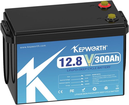 12V 50Ah LifePO4 Accu voor Zonneboot, Camper en Golfkar met BMS