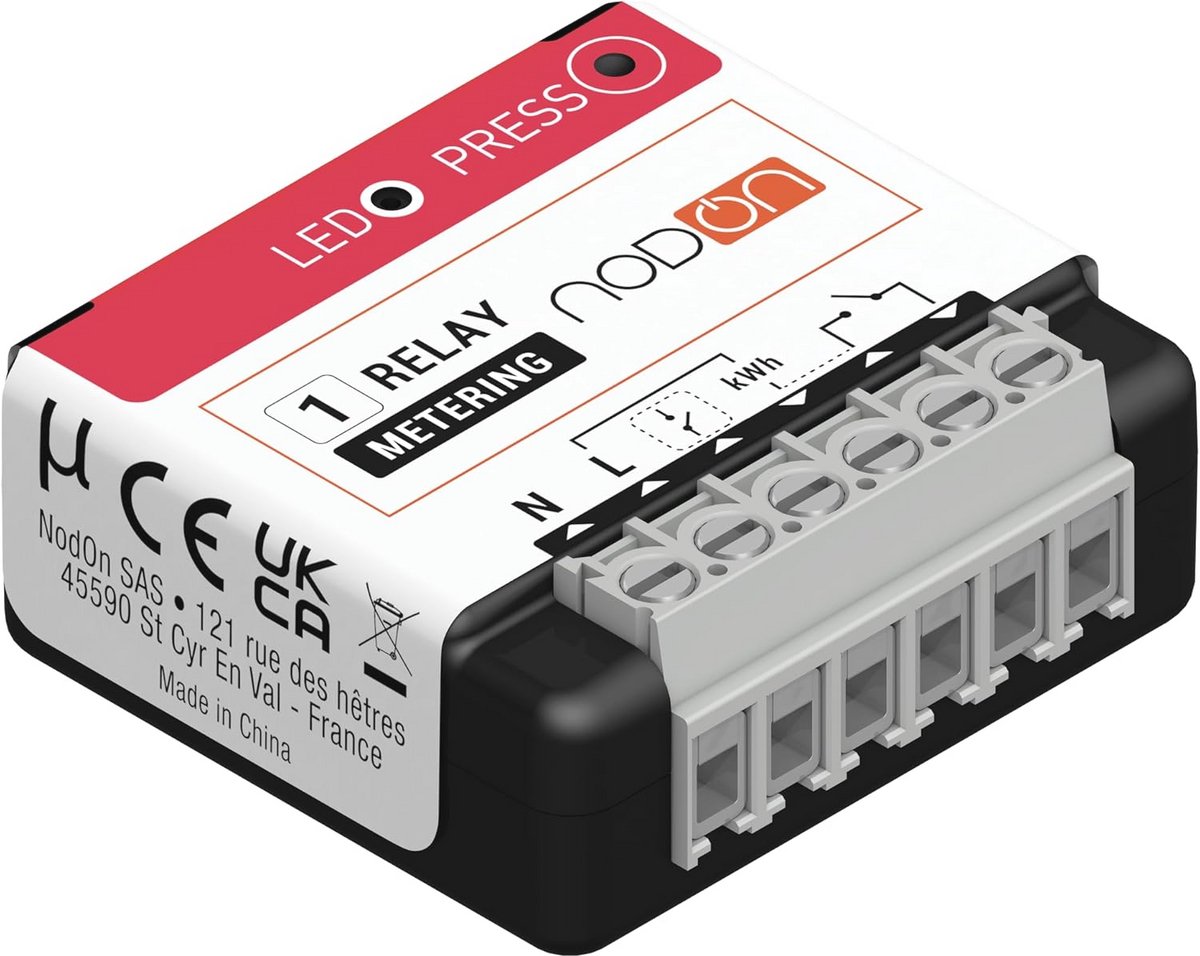 Multifunctionele module met verbruiksmeting en Zigbee-compatibiliteit