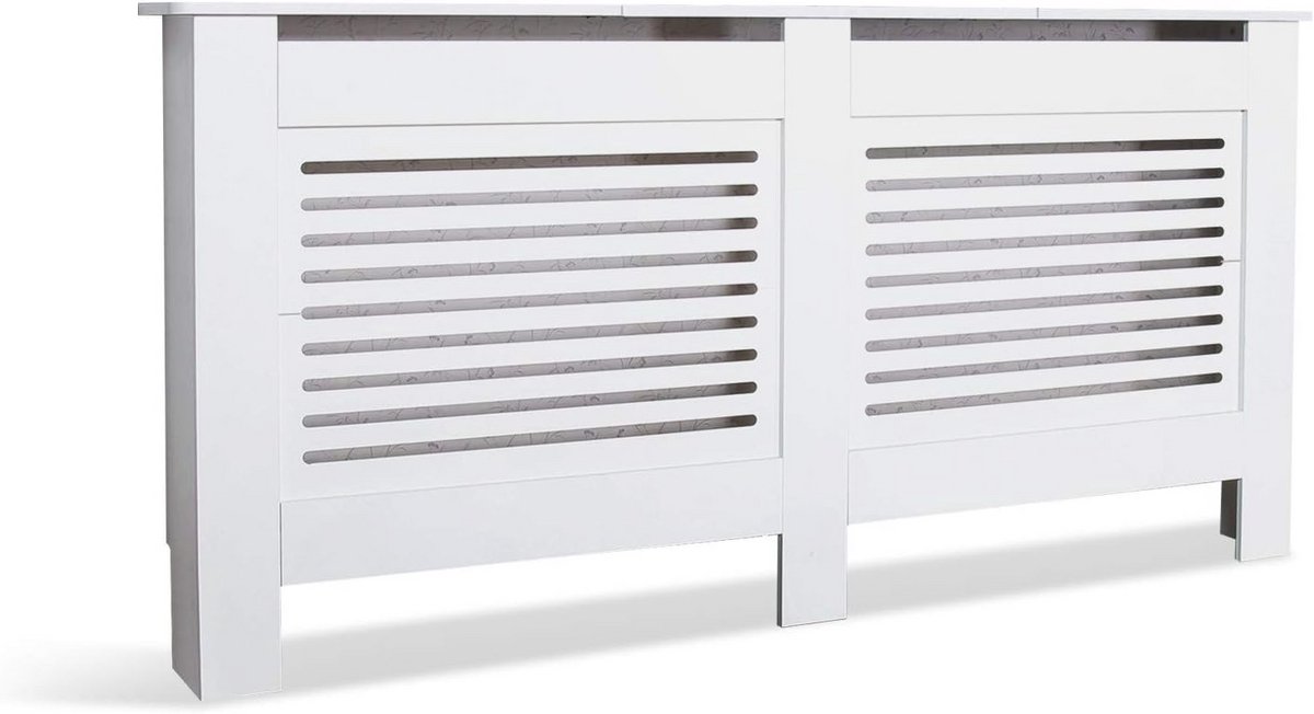 Moderne Witte Radiator Cover voor Woonkamer en Slaapkamer - XL (172cm)