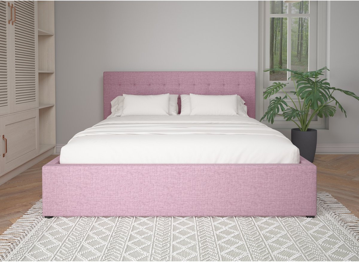 Hamar| Bed 180x200 cm in paarse stof