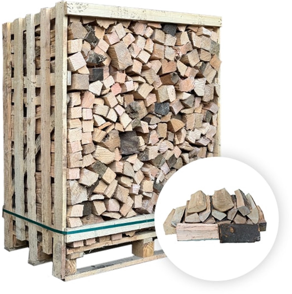 123 Natuurproducten - Ovengedroogd haardhout PREMIUM MIX (Medium Pallet)