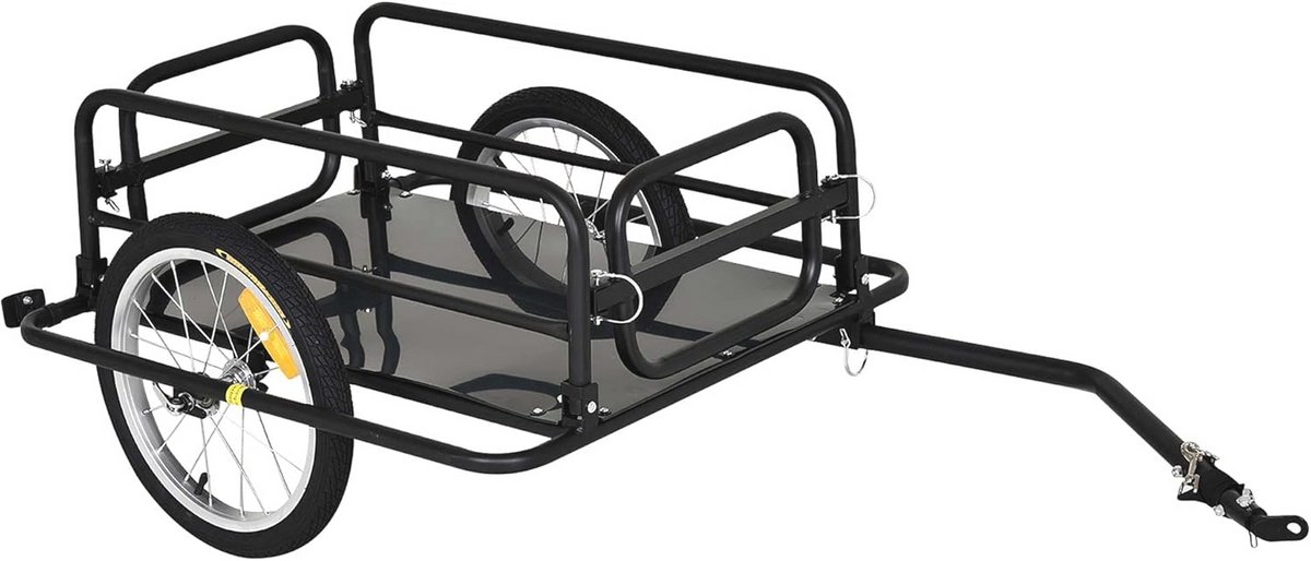 Fietskar voor transport, universele trekhaak, 70 liter, 139 x 71,5 x 49 cm